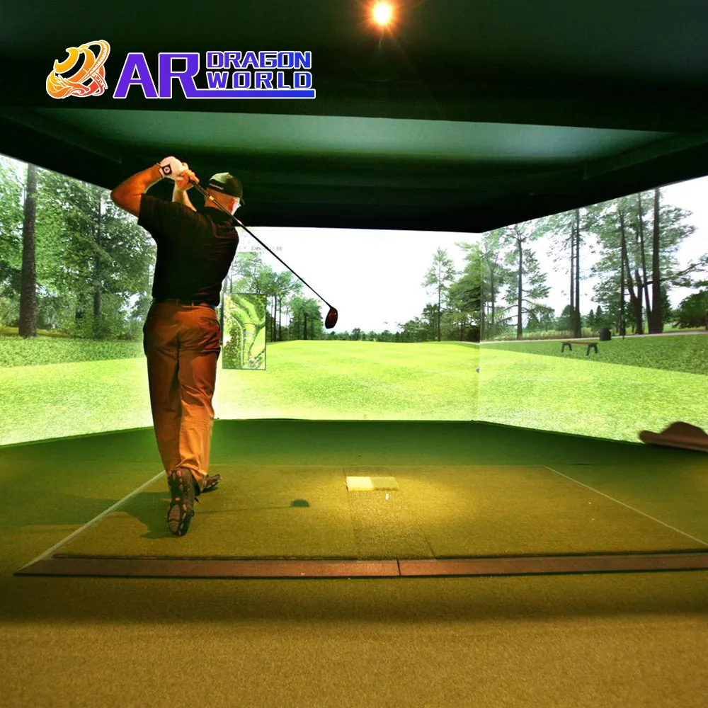 Indoor Golf Simulator Fußball Simulator Ar Interaktive Projektion Spielmaschine Heim Golf Simulator Start Überwachungssystem