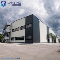 Almacén de Estructura de Acero Personalizable, Edificio Prefabricado de Gran Espacio para Logística y Manufactura
