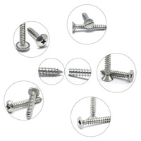 Vis autotaraudeuses à tête cylindrique en acier inoxydable personnalisées A2 A4 GB845 ST2.2-ST6.3