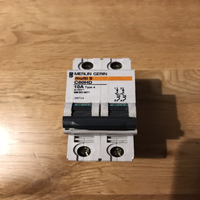 Plc 10 Type 4 Circuit Breaker Mcb 2 Double Pole for Warranty Product