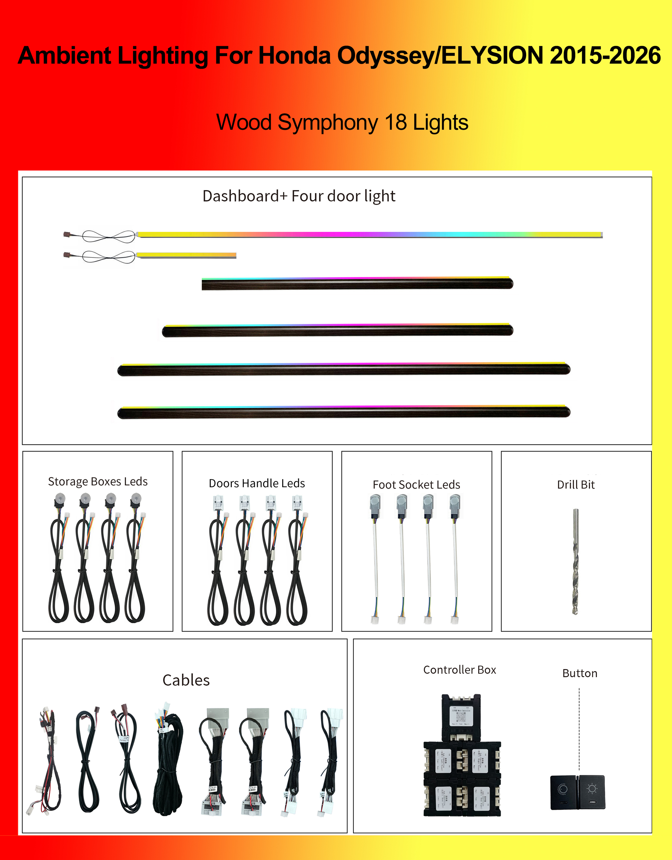 Wood Symphony 18 Lights