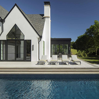Villa préfabriquée en acier léger de norme australienne, maison à structure en acier, villa de luxe, maison préfabriquée