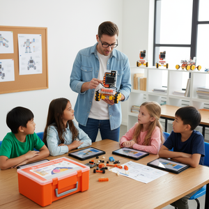 AI ชุดอุปกรณ์อัจฉริยะเพื่อการเรียนรู้การจดจำใบหน้าการเขียนโปรแกรมชุดหุ่นยนต์เพื่อการศึกษาสำหรับโรงเรียน - Product Image 2