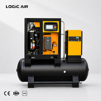 Compresseur d'air LOGICAIR compact 10 CV 7,5 kW, mini compresseur d'air à vis super silencieux 8-10 bars pour peinture et sablage