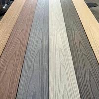 Valla de WPC de teca, valla de privacidad sólida para jardín, paneles de valla compuesta para exteriores, poste de aluminio, impermeable, fácil de instalar, valla de madera