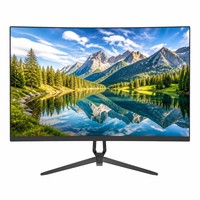 Monitor Curvo Negro de 27 Pulgadas, Monitor para Juegos IPS 1500R 60/75/100/144Hz, FHD 1ms 99% SRGB, Fuente Profesional de Fábrica OEM ODM