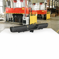 Bumper Belakang Hitam untuk Ford F-150 2015-2020 Dengan Basis Pengikat Derek Dengan Lubang Sensor Bumper Pikap