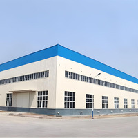 Structure en acier préfabriquée pour entrepôt industriel prêt à l'emploi