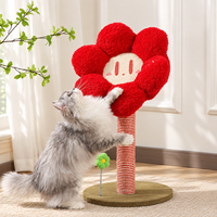 Poteau à gratter pour chat personnalisé en gros avec corde en sisal et jouet à ressort pour chats d'intérieur toutes saisons OEM/ODM