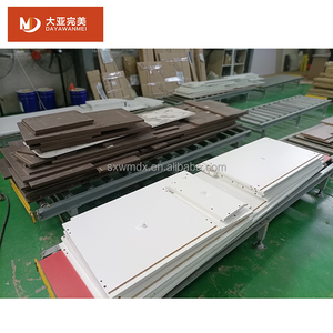 OEM ODM melamina MDF sottovuoto formato armadio in legno con 4 porte pannelli rialzati e 2 cassetti più recenti disegni di guardaroba per camera da letto - Product Image 5