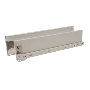 Wholesale Price Powder Coated 86mm Metal Box Drawer Slide Rail For Kitchen Cabinet