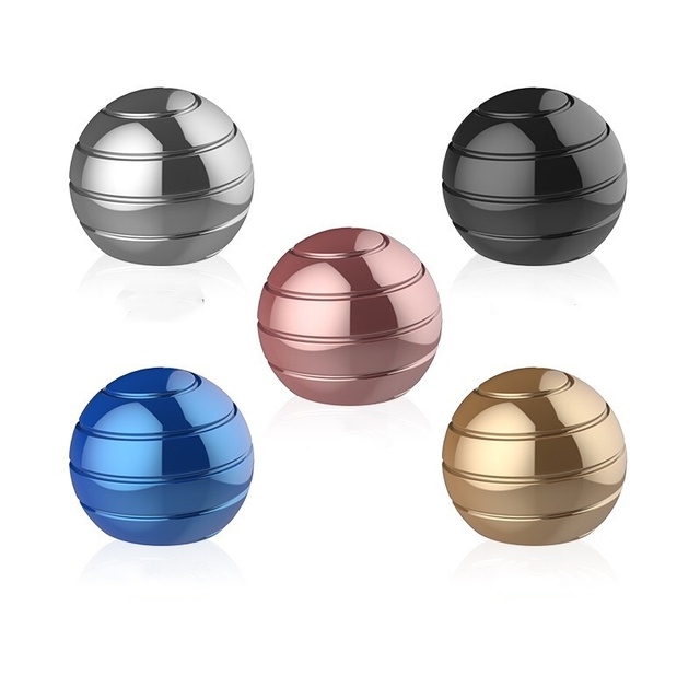 Kinetic Desk Toy Ball 1.54'' Kinetic Desktop Spinning Toys Optical Illusion Toys for Anxiety ADHD Metal Fidgets