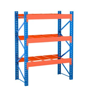 Système de rayonnage industriel robuste sans boulons, réglable, pour entrepôt, en acier, unités de stockage métalliques - Product Image 3