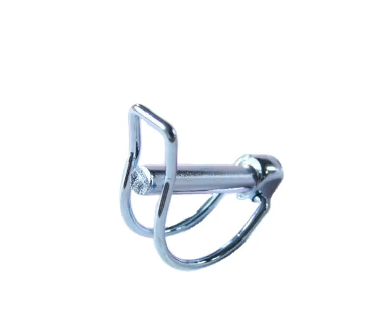 Elastic safety pin D-type double-wire spring steel insurance bayonet pipe clamp