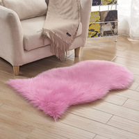 Usine de gros tapis en peluche en forme de peau de mouton tapis maison salon chambre tapis en fausse fourrure