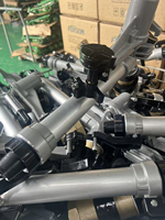 Pistolet d'arrosage à grande portée 23-56m, avec réservoir sous pression et rotation à 360 degrés, pour système d'irrigation agricole, en plastique et caoutchouc