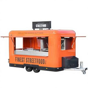 Camion mobile 2026 pour la vente de glaces, bonbons, hot-dogs, chariot de livraison, remorque alimentaire en fibre de verre avec personnalisation couleur, taille et logo - Product Image 1