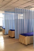 Tissu pour rideau de séparation de bureau à œillets, ignifuge, imperméable, anti-huile, teint, tissé, pour ameublement et textile de maison