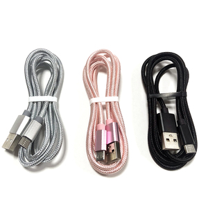 <span class=keywords><strong>C</strong></span>âble de charge <span class=keywords><strong>USB</strong></span> Type <span class=keywords><strong>C</strong></span> tressé en nylon et aluminium 1m 2m 3m V8, <span class=keywords><strong>c</strong></span>âble de données 2.4A pour téléphones et tablettes Android Galaxy - Product Image 2
