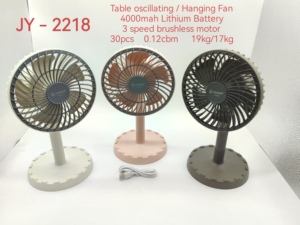 2025 Jy Siêu Mới Nóng Bán Có Thể Sạc Lại Mini Xách Tay <span class=keywords><strong>Fan</strong></span> Với <span class=keywords><strong>LED</strong></span> Ánh Sáng Bàn <span class=keywords><strong>Fan</strong></span> Hâm Mộ - Product Image 2