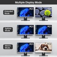 Commutateur KVM matriciel MT-VIKI Seamless 4x2 pour 4 ordinateurs et 2 moniteurs 4K 60Hz en stock
