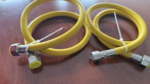 <span class=keywords><strong>Tuyau</strong></span> de gaz antidéflagrant à double spirale GB41317-2024 avec connecteur métallique universel pour chauffage et cuisinière au gaz naturel - Product Image 4