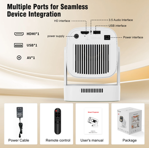 1920*1080P Home Theater Pequeño proyector portátil hy260 200 ANSI Lumens Led Android Proyector con altavoz - Product Image 2