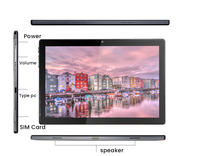 FHD الثماني النواة MTK6762 2.0Ghz 4G LTE الروبوت اللوحي 11 10 بوصة 3gb 64gb IPS لوحة اللمس 2 في 1 اللوحي مع لوحة مفاتيح وماوس