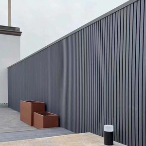 Haus-Lofby-Villa Außenfassade geflochtene anti-verblassende WPC-Wandverkleidung Abdeckung Holz-Kunststoff-Verbundwerkstoff WPC nahtlose Wandplatten
