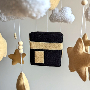 <span class=keywords><strong>Mobile</strong></span> Musical en Feutre Islamique Personnalisé La Mecque Coran <span class=keywords><strong>Cube</strong></span> pour Berceau Bébé Nouveau-né Unisexe - Product Image 2