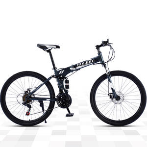 Vélo de Montagne Pliant d'<span class=keywords><strong>Occasion</strong></span> à Double Suspension et Freins à Disque en Acier, 24-29 pouces, 21/24/27 Vitesses, pour Hommes/Unisexe - Ventes Flash - Product Image 6
