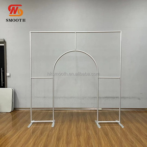 SMOOTH Heavy Duty Aluminum Vintage Detachable Wedding Arch <b>Backdrop</b> <b>Stand</b> with 3D Layered Design for Weddings & Events - Product Image 4