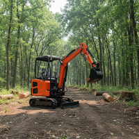 Mini-excavatrice sur chenilles JIAHE de 1,8 tonne, moteur EPA, garantie 1 an, haute qualité, fabricant d'excavatrices pour travaux agricoles, intérieurs et démolitions