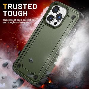 Nuova Custodia per Cellulare PC TPU 2 in 1 Spessa e Resistente agli Urti <span class=keywords><strong>Verde</strong></span> per <span class=keywords><strong>iPhone</strong></span> 14 <span class=keywords><strong>13</strong></span> <span class=keywords><strong>Pro</strong></span> <span class=keywords><strong>Max</strong></span> - Product Image 2
