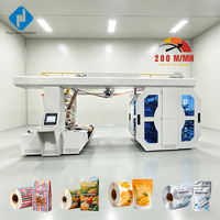 Máquina de Impresión Flexográfica Automática de 6 Colores para Tela No Tejida Médica, Material de Revestimiento para Pañales, Rollo de Gran Ancho