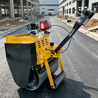 Compacteur vibrant à tambour unique de 0,3T à 0,8T, autoporté, pour travaux routiers municipaux et d'aménagement paysager
