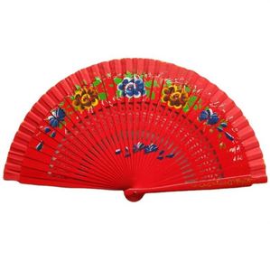 Customized Latest Design Spanish Fan Double-Sided Printed Wooden Hand Fans for Wedding <b>Gifts</b> - Product Image 1