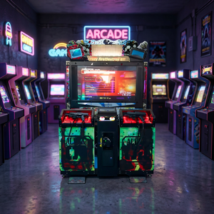 Machine d'arcade Razing Storm 55 pouces à monnayeur avec moniteur de score LED, simulateur de jeu électronique 2 joueurs pour enfants et adultes - Product Image 4