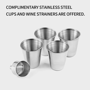 Gourde à whisky en titane OEM avec logo personnalisé, 54 oz, en cuir gaufré, prix usine, vente en gros, coffret cadeau - Product Image 6
