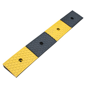 Rampe di gomma per carichi pesanti giallo nero ad alta intensità visibilità prismatica auto moto Anti-graffio passo in salita carreggiata - Product Image 4