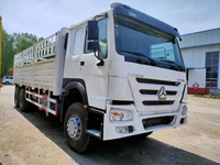 Camion de transport de marchandises Howo d'occasion, 10 roues, 371 CV, châssis fourgon, à vendre