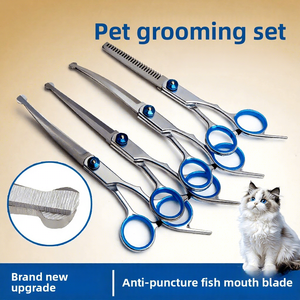Tijeras Curvas de Acero Inoxidable de 6 Pulgadas para Principiantes en el Cuidado de Perros - Herramienta de Corte Suave y Ecológica - Product Image 5