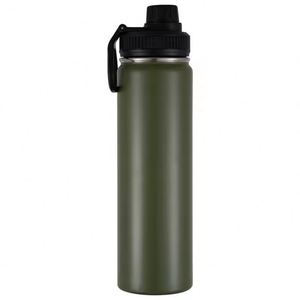 Custom Powder Coated <b>Drink</b> Double Wall Metal Stainless Steel Insulated Vacuum Thermos Sports 18Oz Wide Mouth Water Bottle <b>Flask</b> - Product Image 1