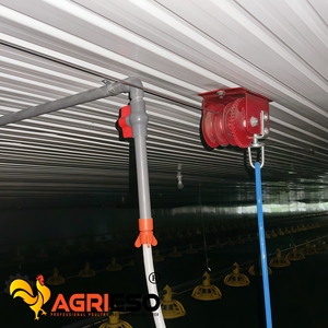 Agrieso Mangeoire automatique pour poulets 20 oiseaux Système d'alimentation par le sol Équipement pour poulets de chair Agri <span class=keywords><strong>Twin</strong></span> Boîte d'alimentation - Product Image 4