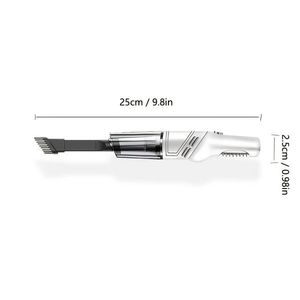 Aspiradora Inalámbrica Blanca de Alta Potencia con Plegado Automático, Aspiradora de Mano con Fuerte Succión y Plegado Inalámbrico para Automóvil - Product Image 1