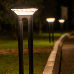 Hot Selling Black IP65 AC220V 10W 3000K-6500K Solar Powered Led Garden Landscape Light Solar Lawn Bollard Light