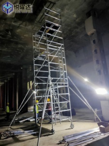 Échafaudage en aluminium de style moderne réglable pour étaiement de construction utilisé - Product Image 4