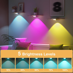 Puck <b>Lights</b> with Remote, 13 Colors Rechargeable Night <b>Light</b>, Under Cabinet Lighting with Multicolor and Timing Function - Product Image 3