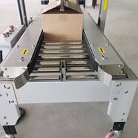 Machine de scellage automatique pneumatique numérique à haute productivité pour boîtes, vitesse réglable, scelleuse de cartons en papier avec ruban adhésif