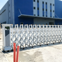 Vente directe d'usine, portail coulissant automatique rétractable en acier inoxydable pour cour extérieure